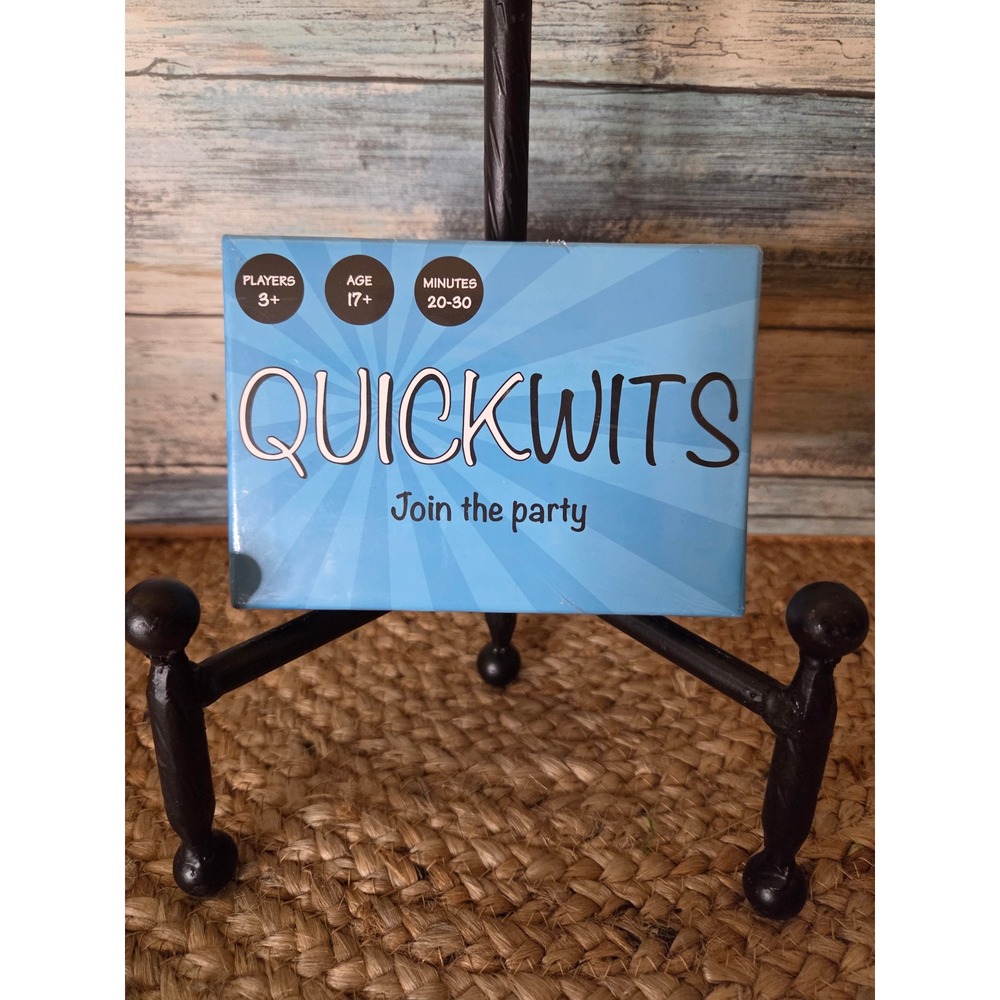 QuickWits Party Card Game Towpath Gaming Adult 17+ Fast Paced Matching Game New